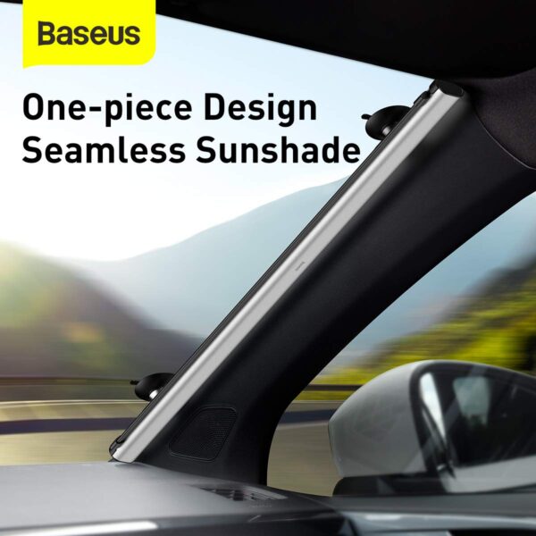 Baseus Auto Close Car Front Window Sunshade  58" Silver - Image 7