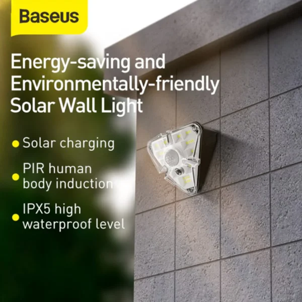 Baseus Energy Collection Solar Energy Wall Lamp- 4PCS - Image 3