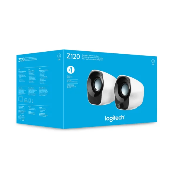 Logitech Z120 Mini Stereo USB Powered Speakers - Image 2