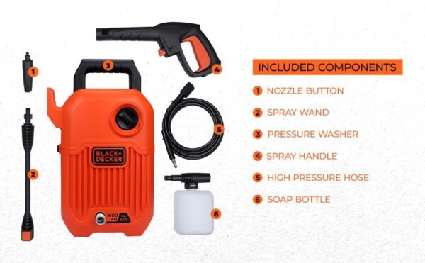 BLACK AND DECKER Pressure Washer- BEPW1300 - Image 7