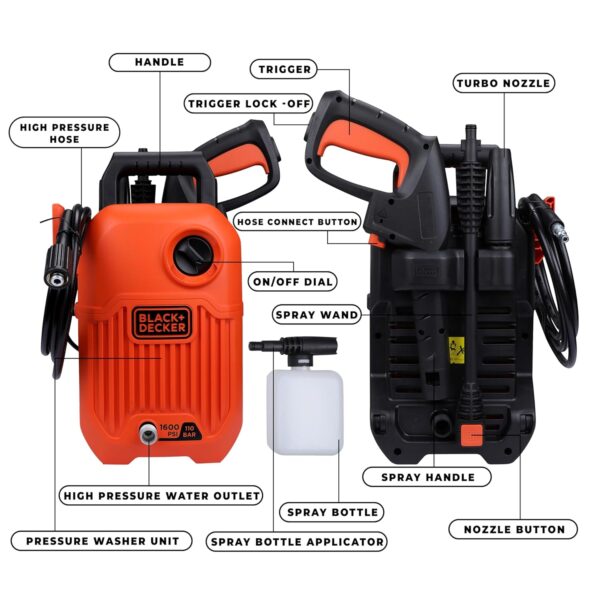 BLACK AND DECKER Pressure Washer- BEPW1300 - Image 6